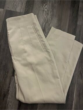Zara Men's Cream Dress Pants - Tailored Straight Leg